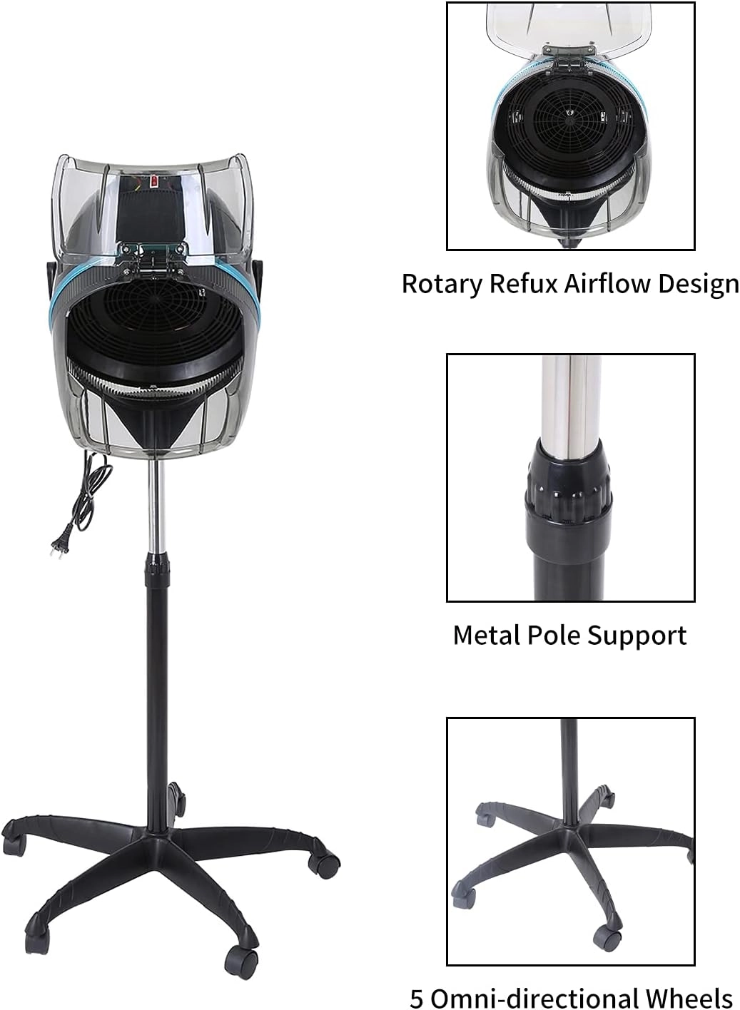 Stand Hair Dryer - 110V 1050W