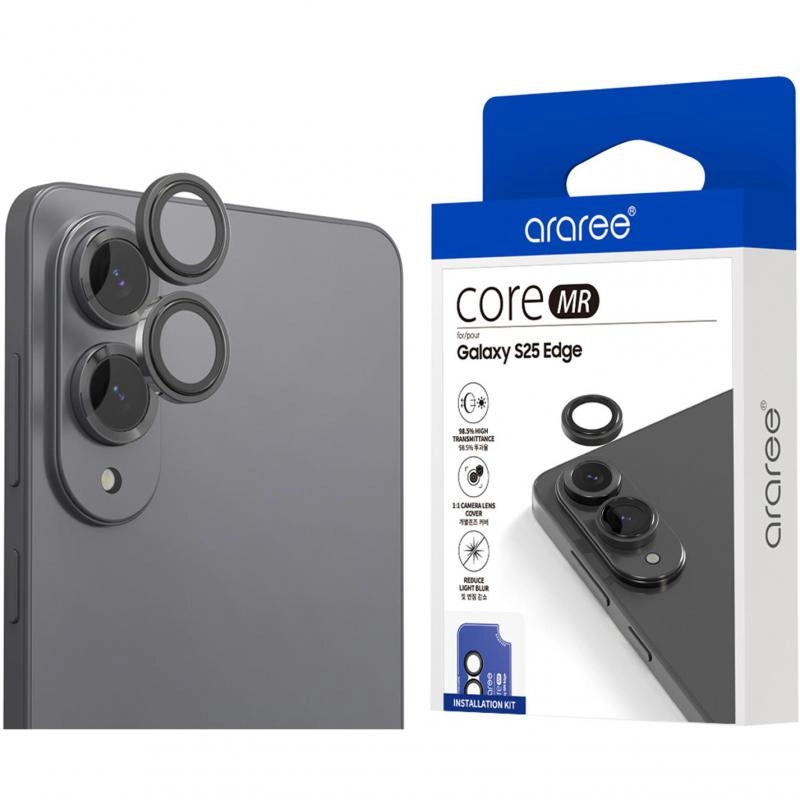 araree Privacy Aluminum Metal Frame Screen Protector for Samsung Galaxy S25 Edge