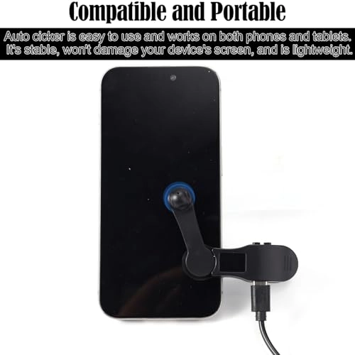 Smart Phone Auto Clicker - Speed Adjustable Anti-Slip Clip iPhone iPad Android