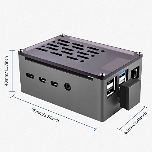 Raspberry Pi 4 Aluminum NAS Case - 2TB