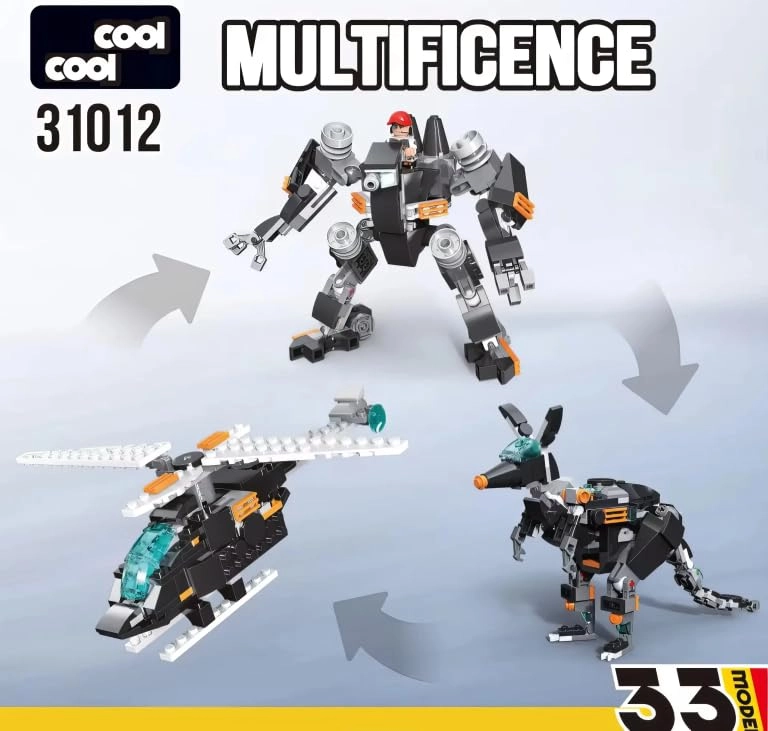 Magic Building Blocks Set - robot 256pcs