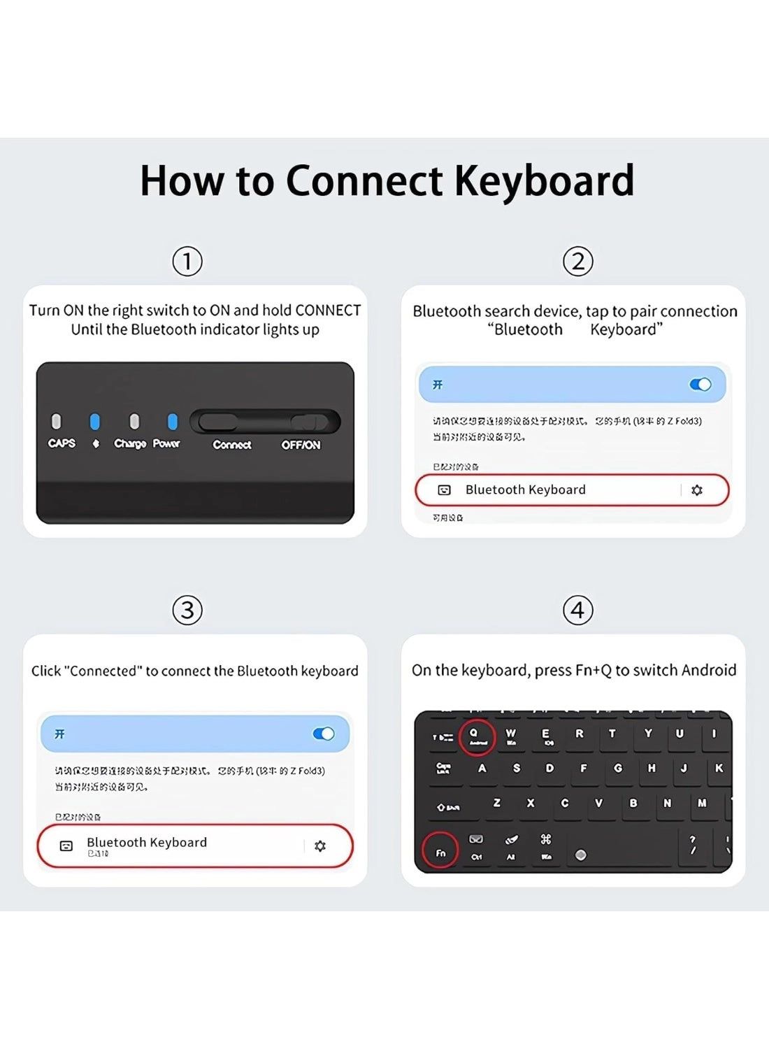 Galaxy Z Fold 7 - Carbon Fiber Keyboard Case