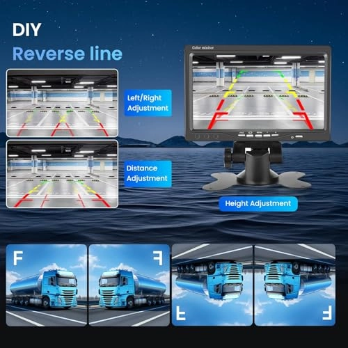 Reversing Camera - Night vision 1280*720P + 7 Inch Monitor - Wired