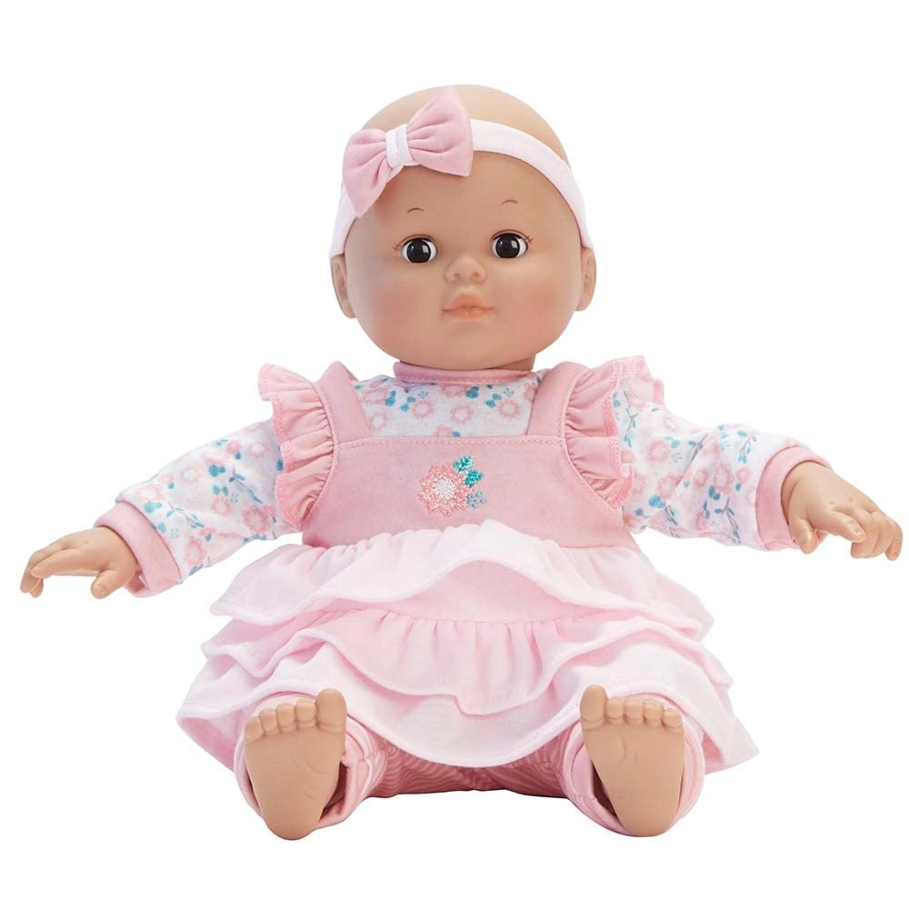Baby Cuddles - 14-inch Dark Skin Brown Eyes Ages 18 months+
