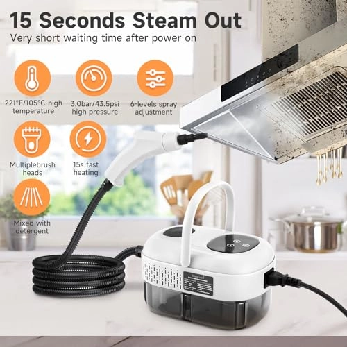 Steam Cleaner - 3.0 bar 1100 ml