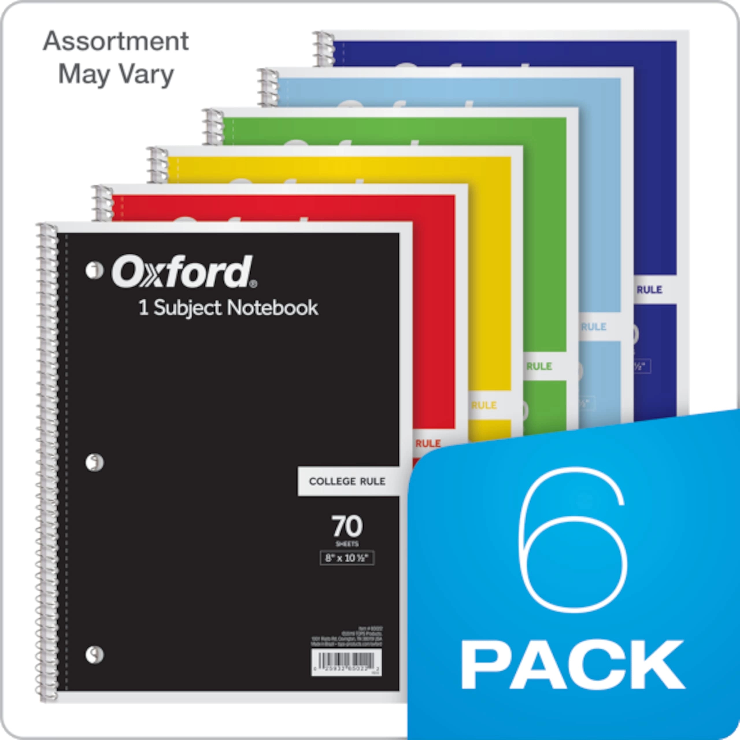 Spiral Notebook 8 x 10-1/2 Inch Spiral - Lined 70 Sheets