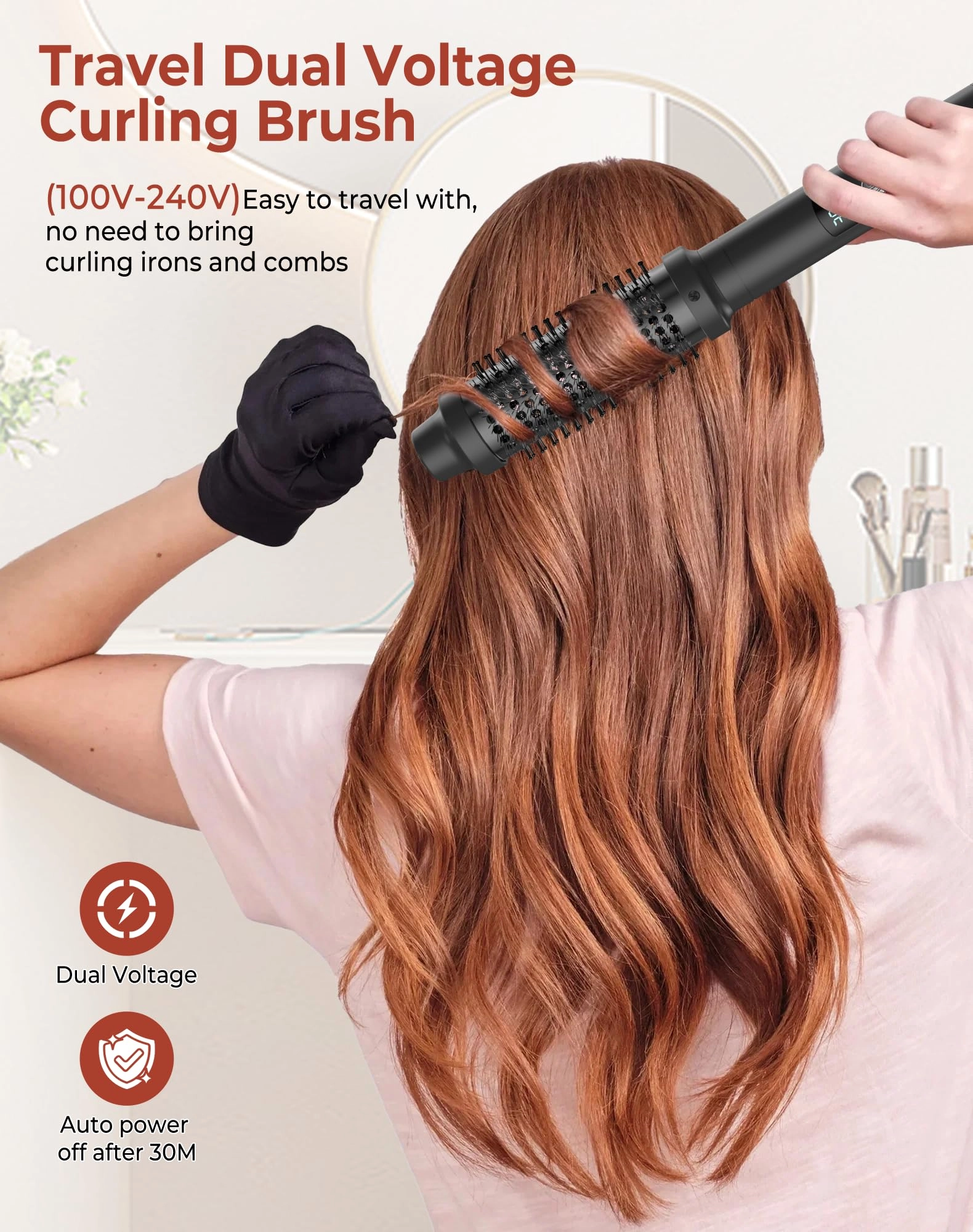 Thermal Brush - Negative Ion Ceramic 9 Temp Dual Voltage