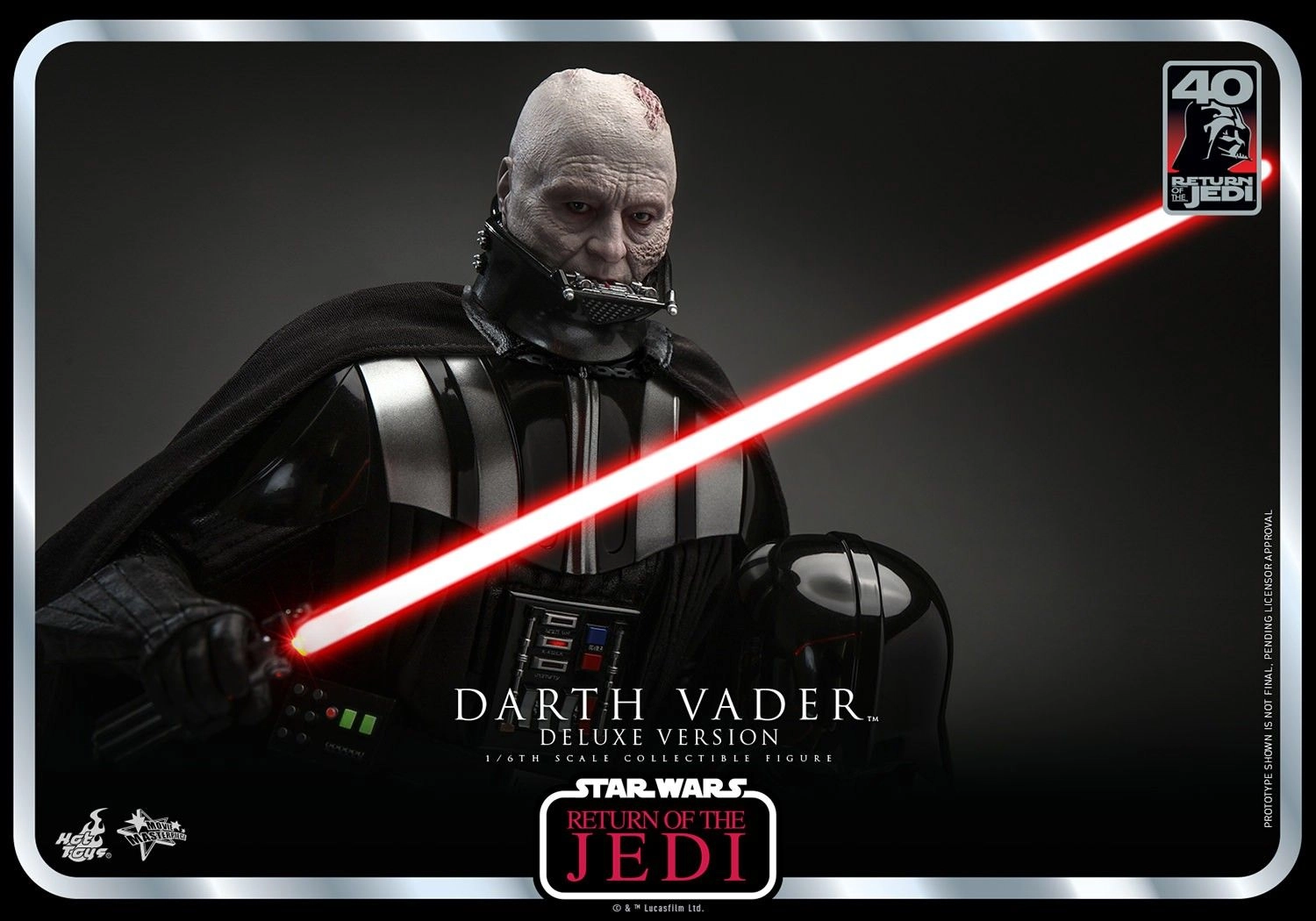 Darth Vader RETURN OF THE JEDI 40th Anniversary (Deluxe Edition) Action Figure - Sixth Scale