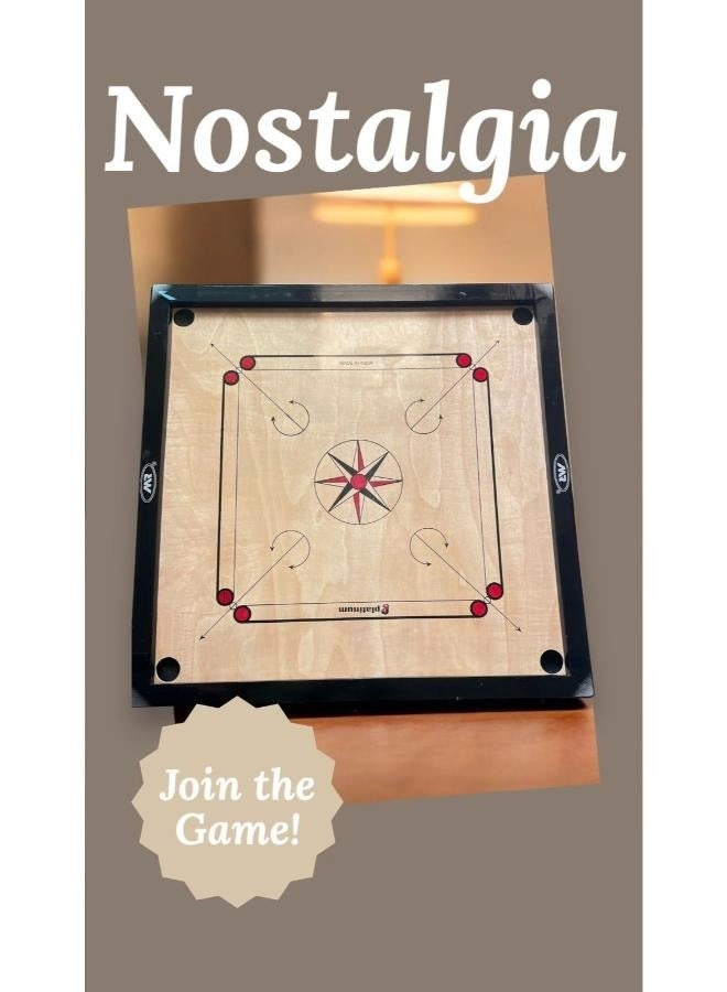 Carrom Board + Carrom Coin + Striker + Carrom Powder