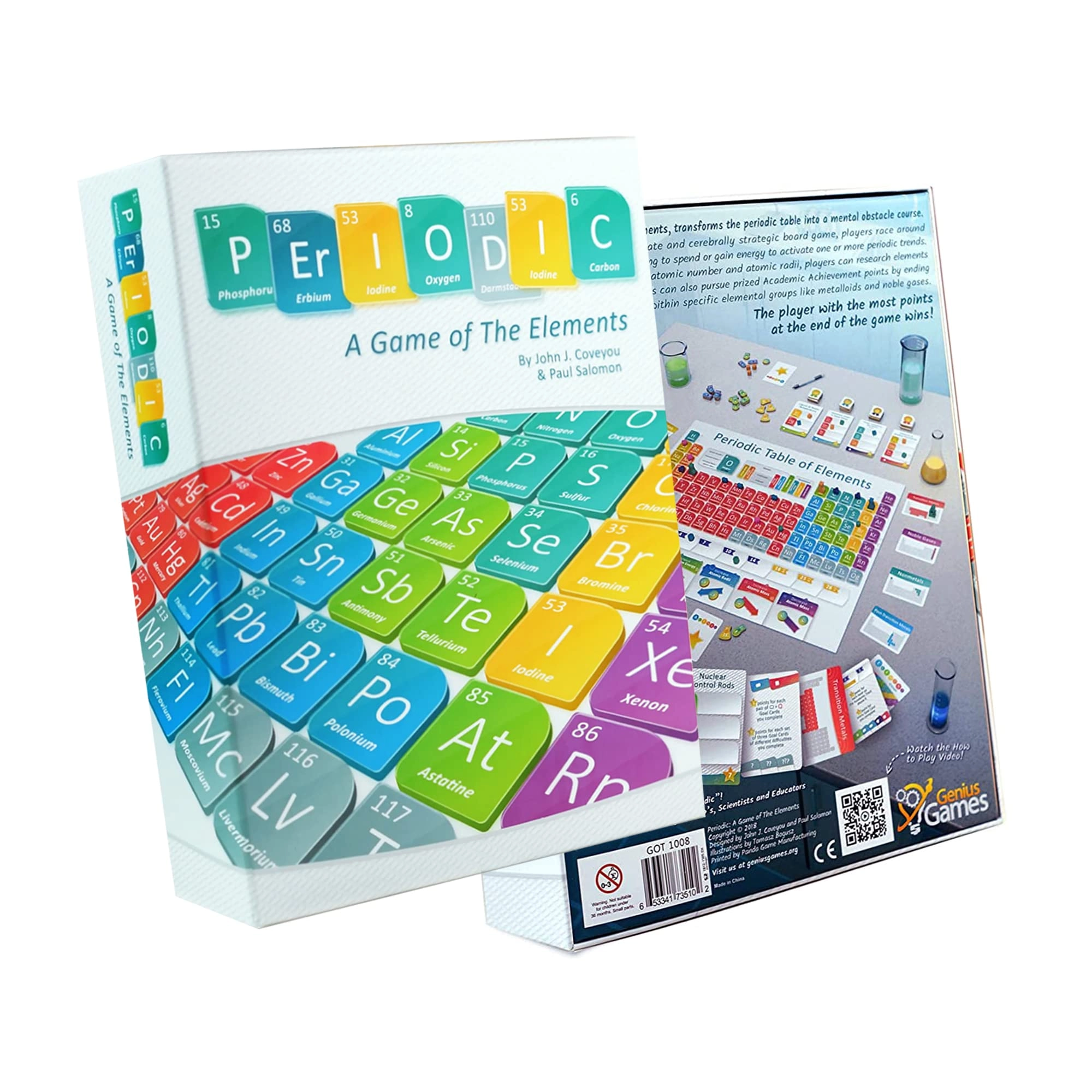 Genius Games Periodic: A Game of the Elements - Board & Card Game