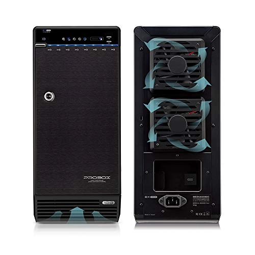 8 Bay 3.5" SATA Hard Drive Enclosure - USB 3.0 eSATA