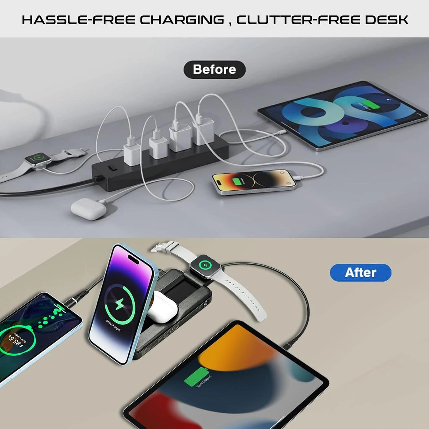 PowerPack-Fold - 10000 mAh 15W Wireless charging