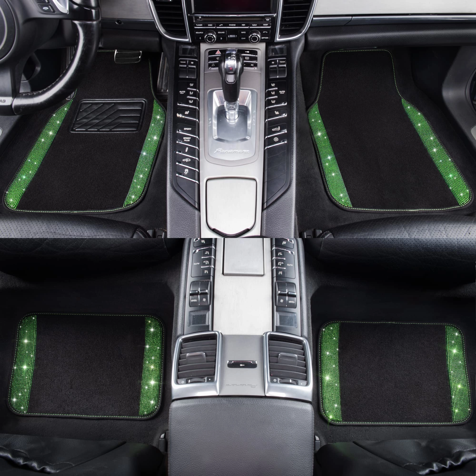 Bling Diamond Car Mats - 4.0 Count Universal Fit