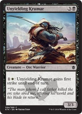 Magic: the Gathering Unyielding Krumar 94/269