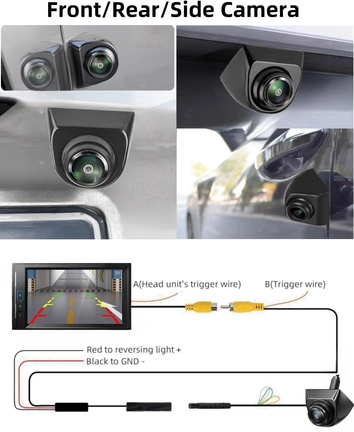 HD Backup/Front/Side View Camera - 720P
