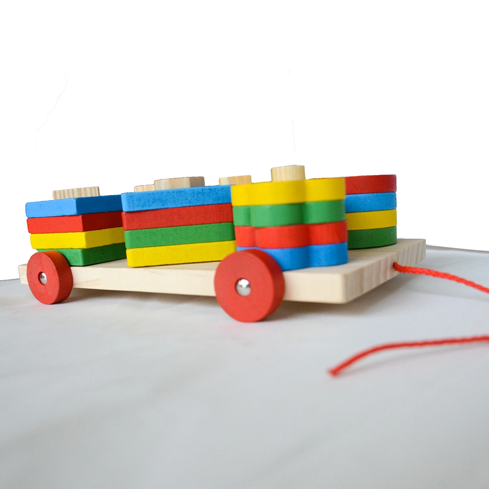 Multifunctional Wooden Shape Sorter - 1+ 25 wooden disks