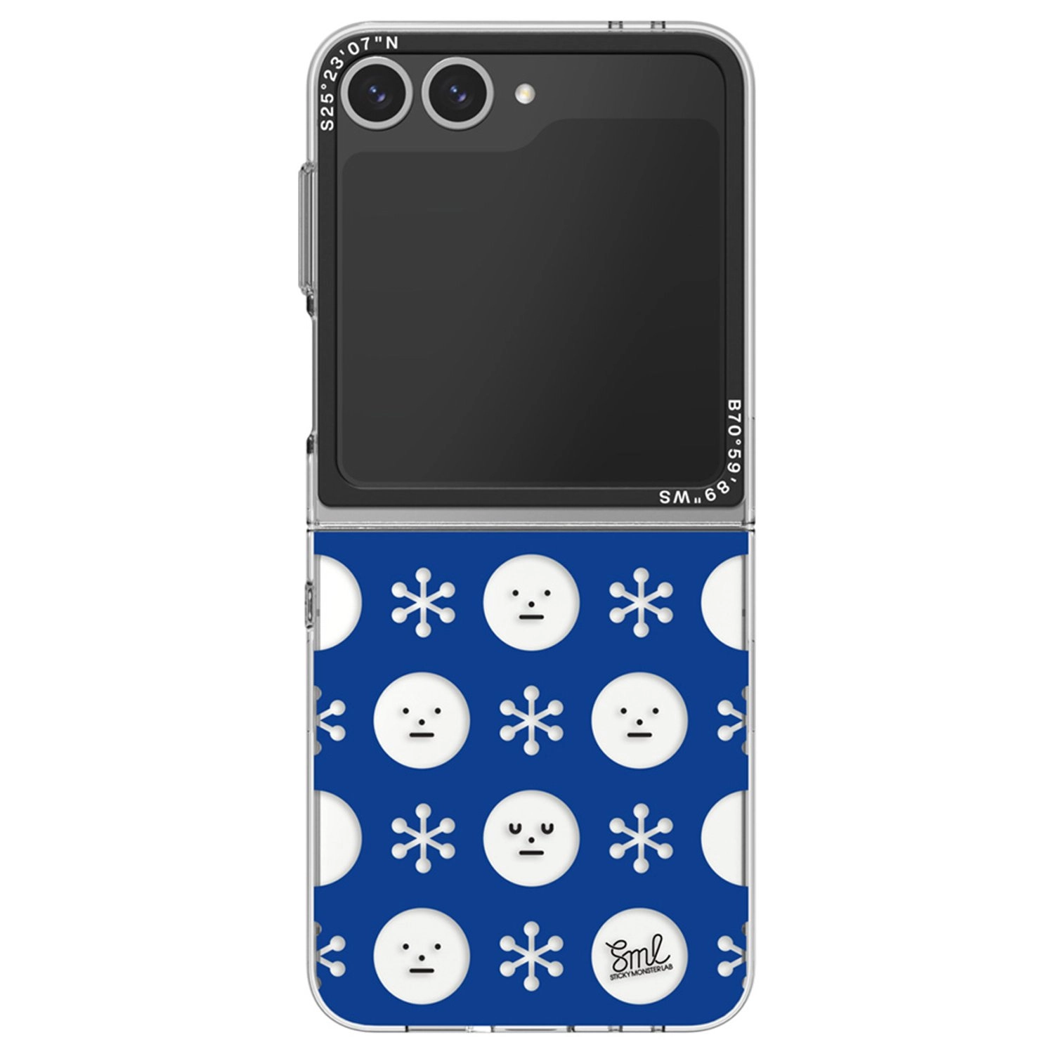 Sticky Monster Lab Slim Impression Case - transparent, recycled PC material for Galaxy Z Flip6