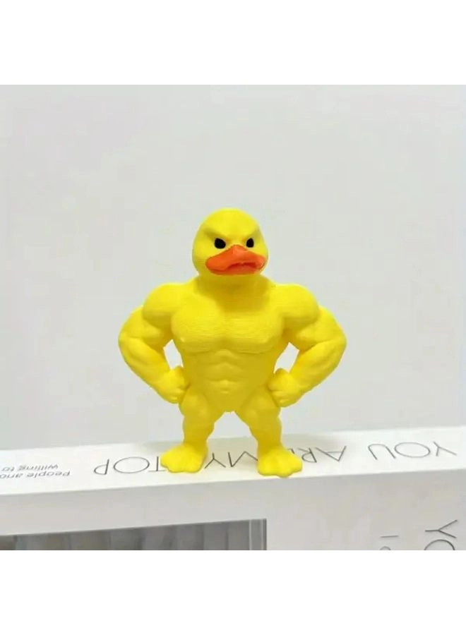 Generic Muscular Duck - 3D Printed Yellow Collectible