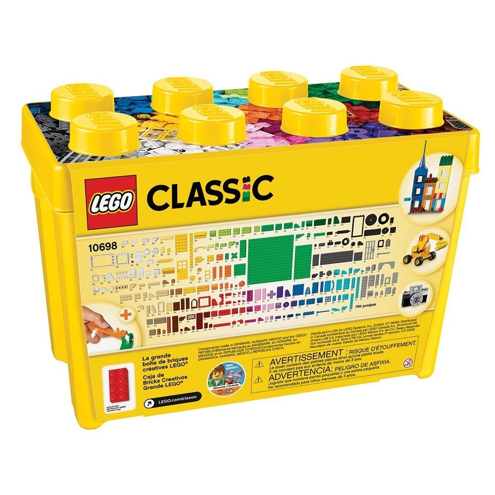 LEGO Classic Large Creative Brick Box - Transportation Pack