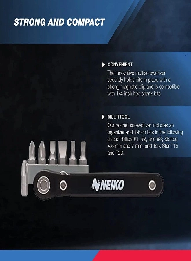 03044A Slotted and Phillips Screwdriver Set (8 Pcs)