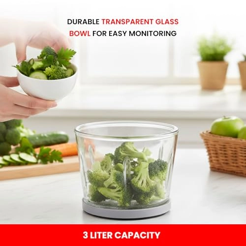 2-in-1 Electric Food Chopper - 3L