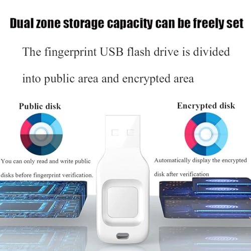 Fingerprint USB flash drive - USB 2.0 256 GB