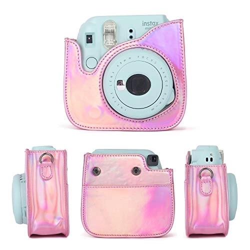 Camera case - Magic Blue + Mini Album - 64 Pockets + Close-up lens - Self-portrait mirror + Color Filters - 4 Colors + Photo frame - 5 Colors + Hanging Photo frame + Sticker Borders + Corner Sticker + Card Making Pen
