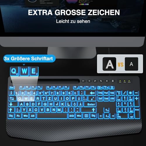 Large Print Backlit Keyboard - Standard Wired