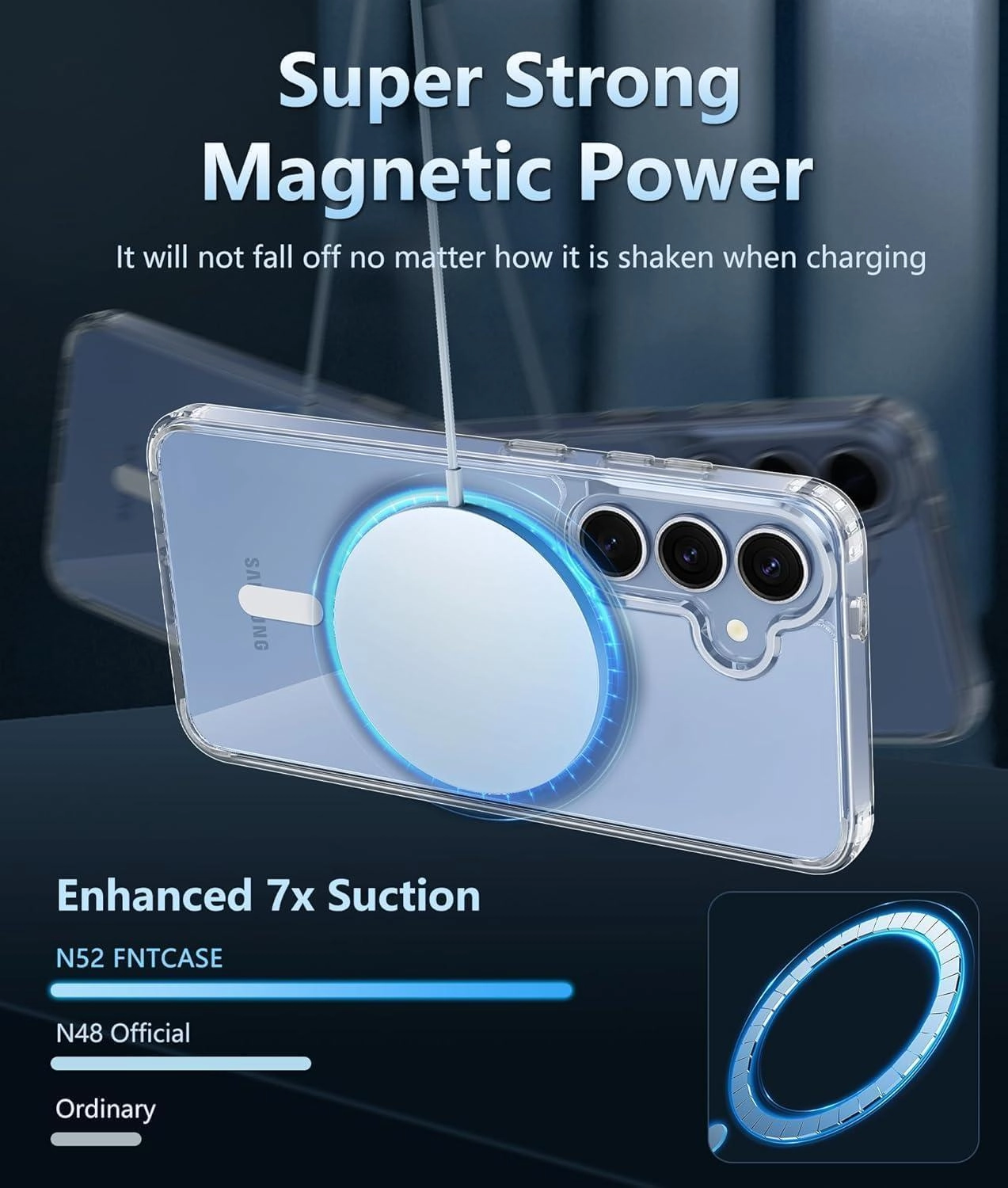 S25 Plus Clear Case with MagSafe for Samsung Galaxy S25 Plus