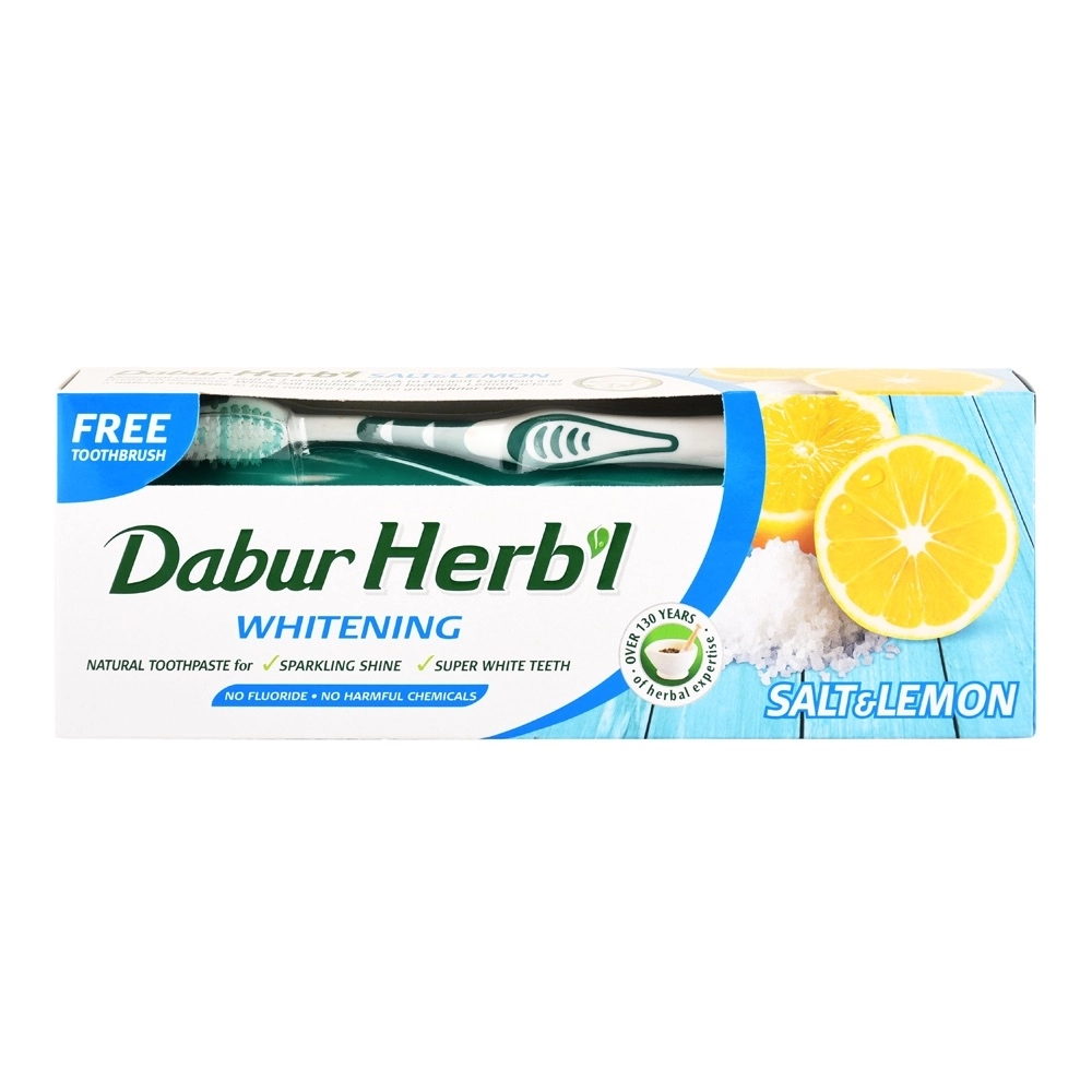 Dabur Herbal Whitening Salt & Lemon Toothpaste 150 g