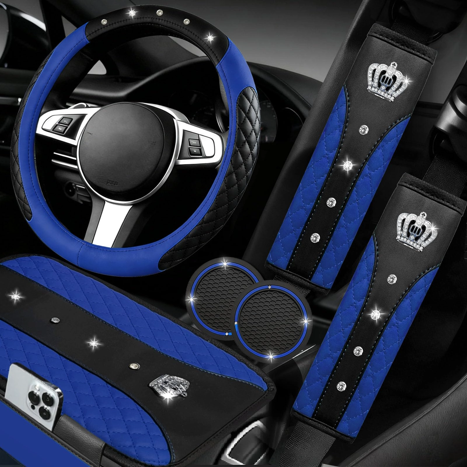 Bling Car Accessories Set