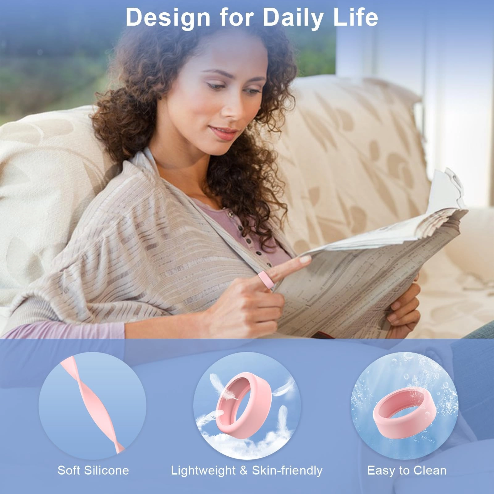 Ring Protector - Clear Blue