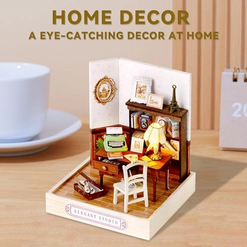DIY Miniature House Kit - Vintage Coffee Shop