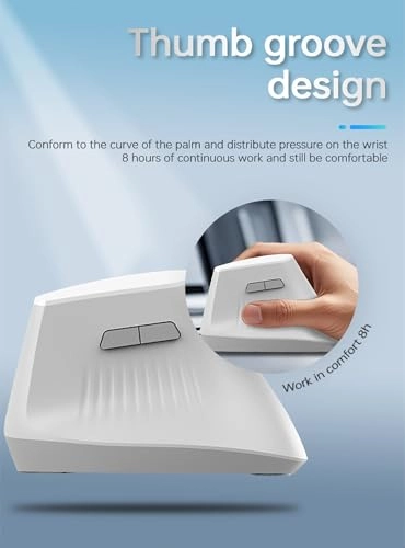 Ergonomic Wireless Mouse - Bluetooth USB