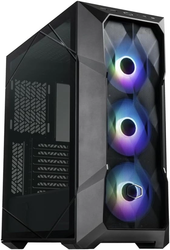 TD500 Mesh - Fully tempered glass side panel Mid-tower PC case