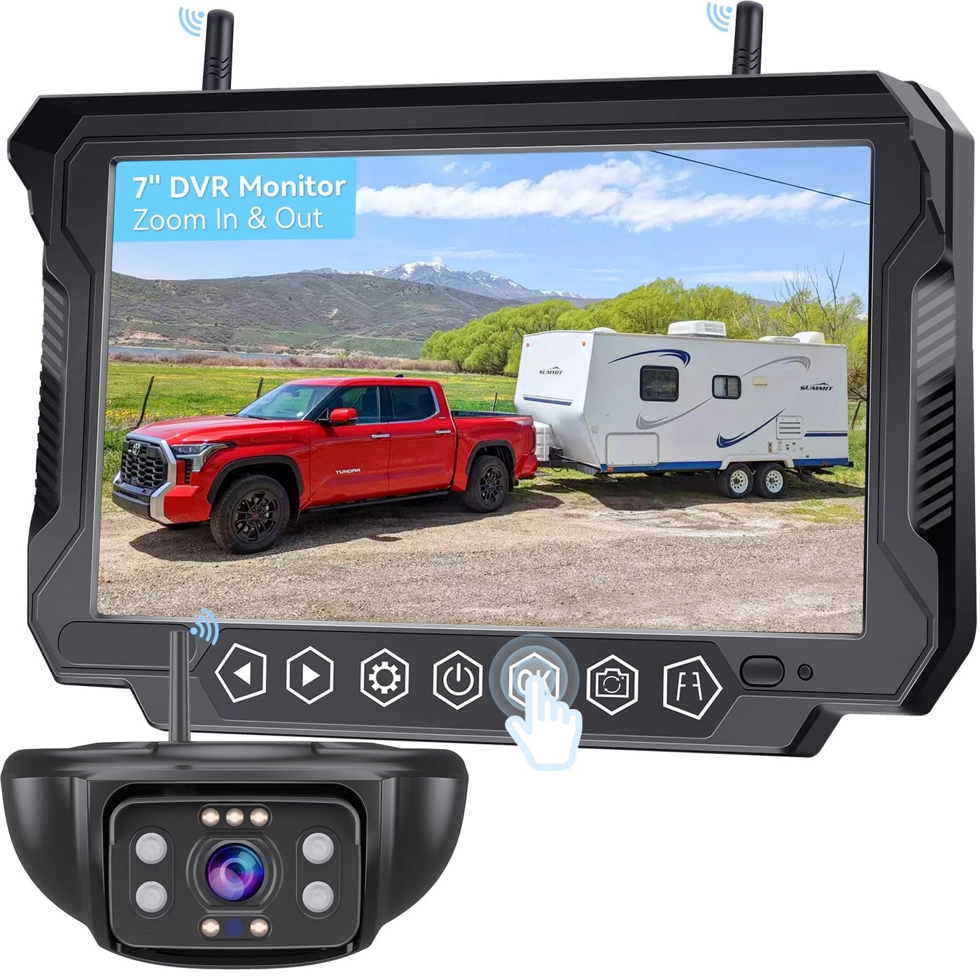 RV Backup Camera - Night Vision Wireless 1080P HD