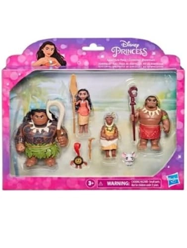 Maui + Moana + Kakamora + Grandma Tala + Pua + Chief Tui - Moana - 3 yr(s) 6 pcs