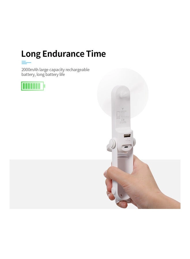 Personal Handheld Fan - Instant Cooling Rechargeable 3 Speed