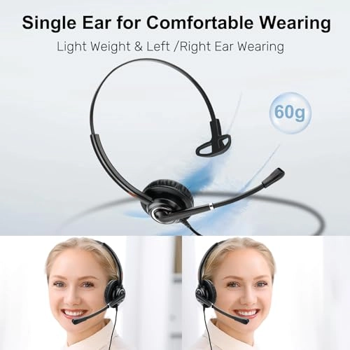 One Ear USB Type C Wired Headset