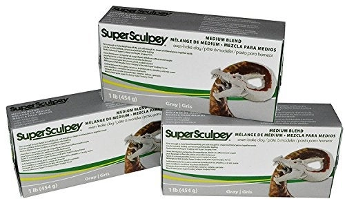 Polyform Sculpey Super Sculpturing Compound - Clay 453.59 g 3 pcs.
