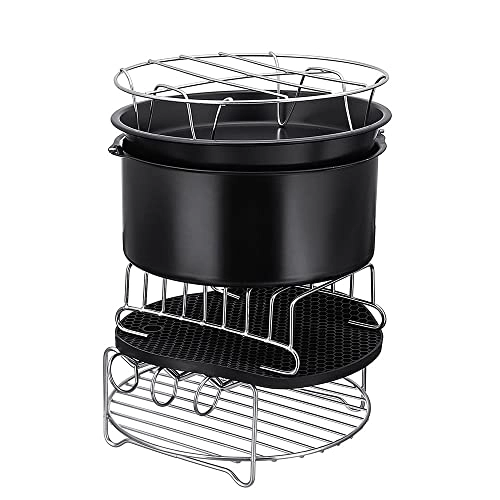 Cake Keg + Pizza Pan + Silicone Mat + Metal Holder + Pot Pad + Pot Rack + 100 Pice Paper Liners