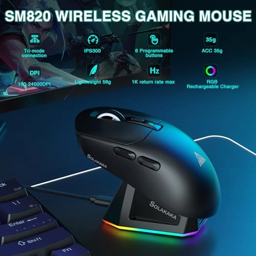 SM820 Gaming Mouse - Wireless