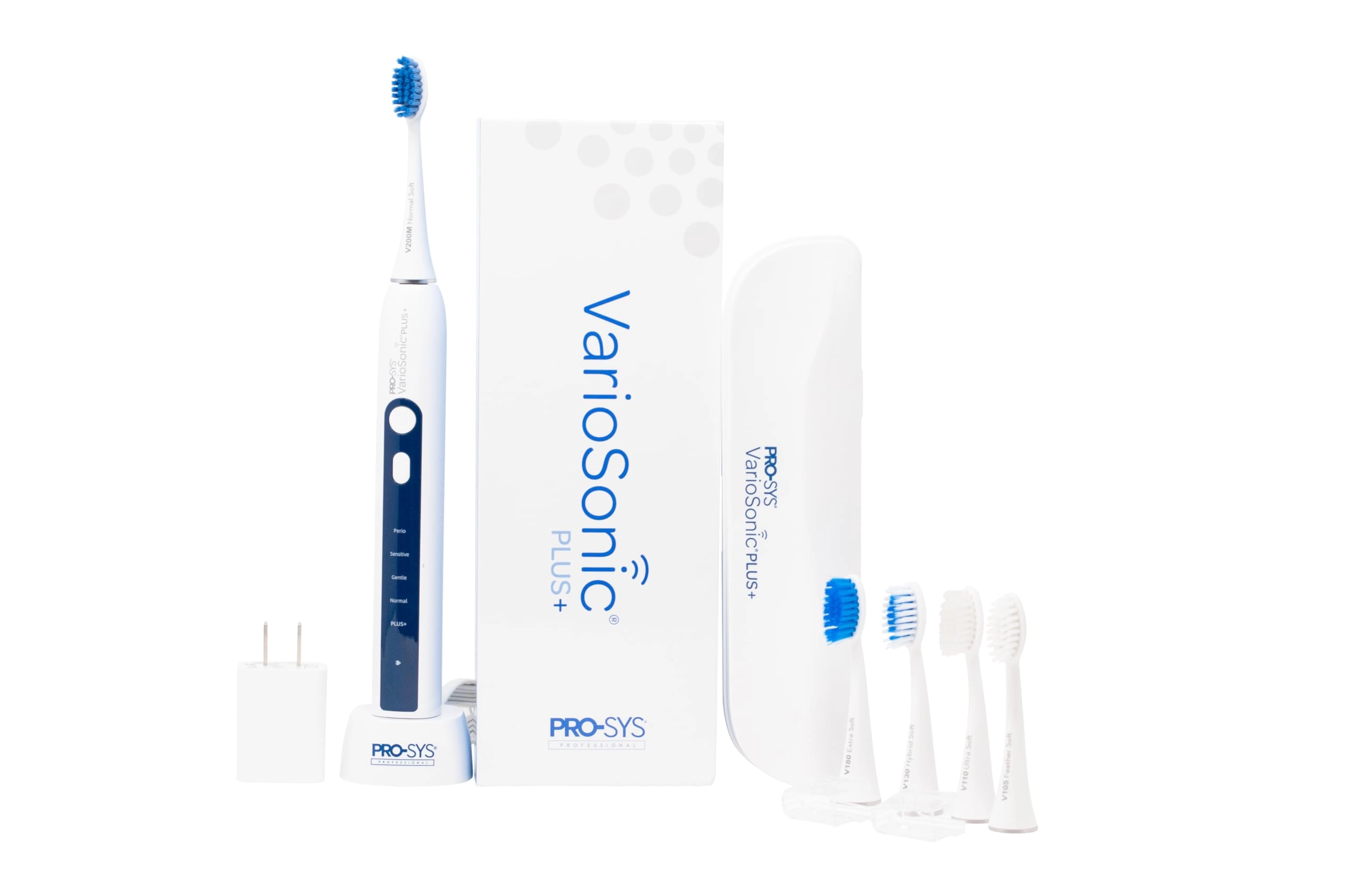 VarioSonic Plus+ - Full Kit Rechargeable 5 Brush Heads
