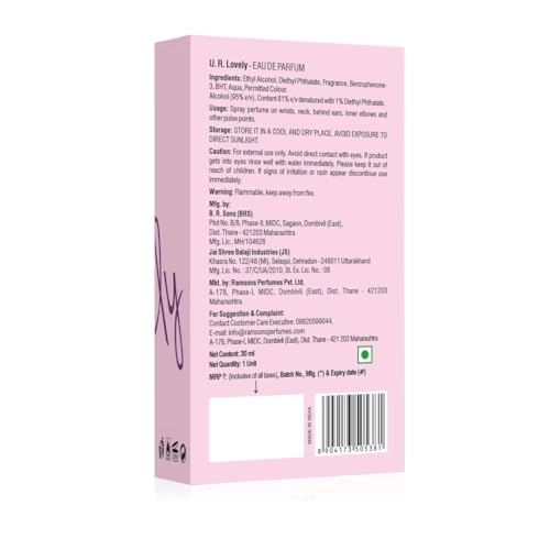 U R LOVELY Eau de Parfum - 30 ML x 2