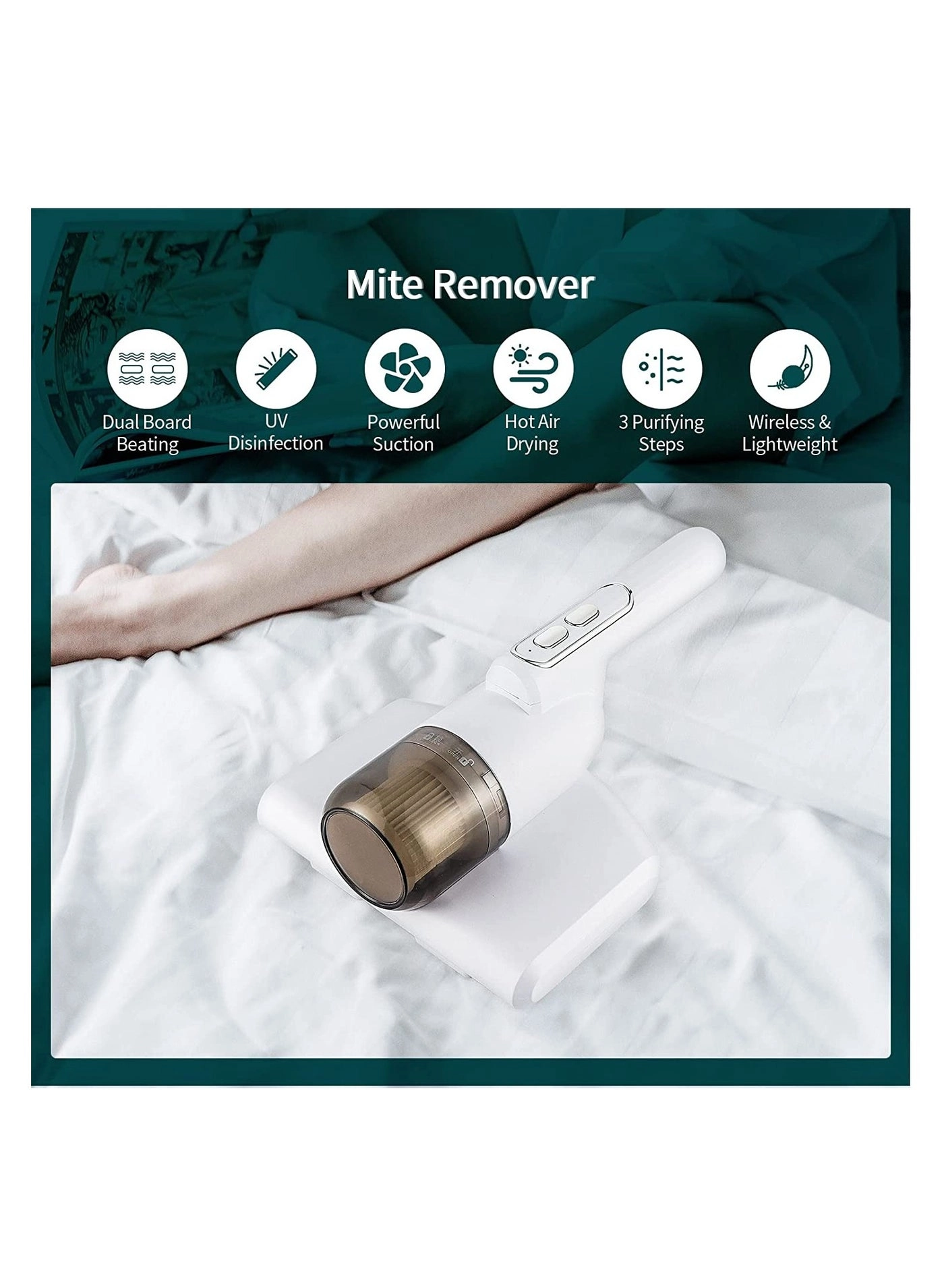 Mini Handheld UV Vacuum Cleaner - Cordless 250ml