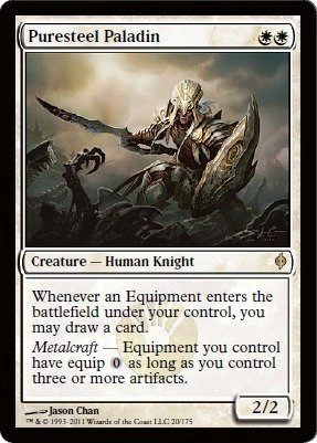 Magic: the Gathering Puresteel Paladin - New Phyrexia