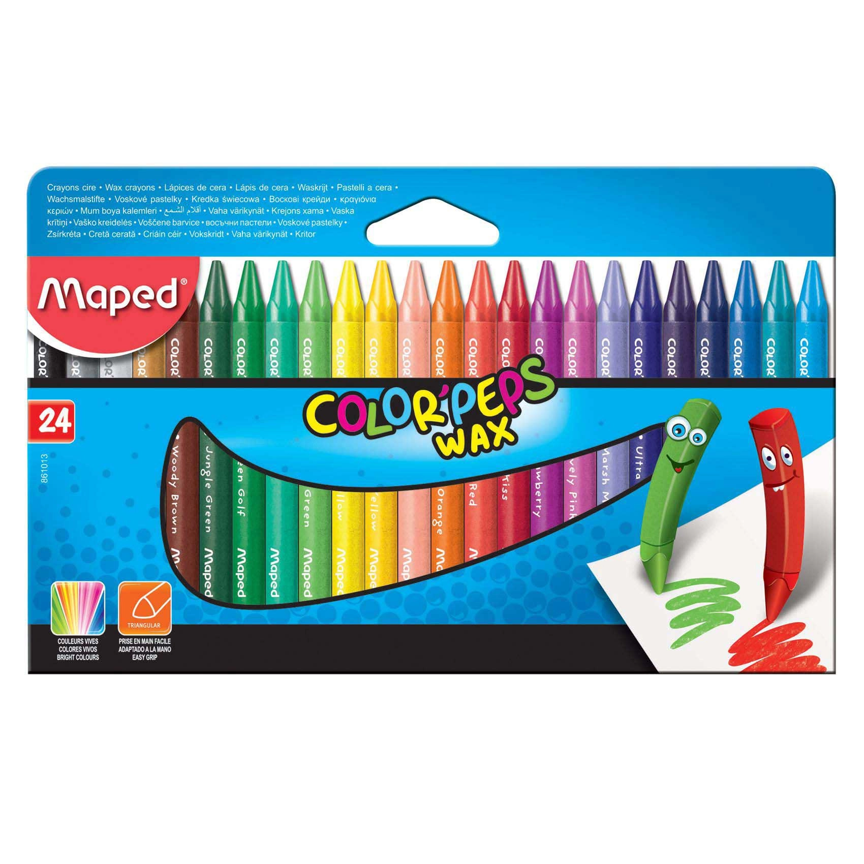 Maped Color' Peps Wax Crayon - 24 piece(s)