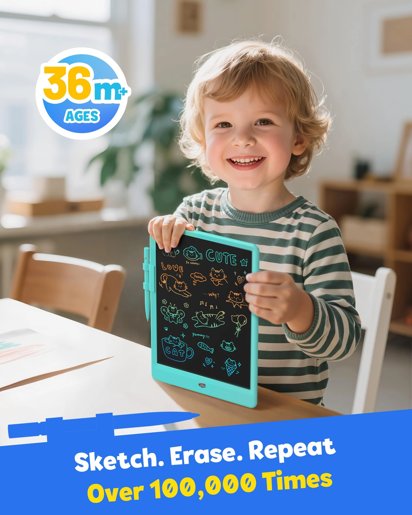 LCD Writing Tablet 10 inch - 3+ years