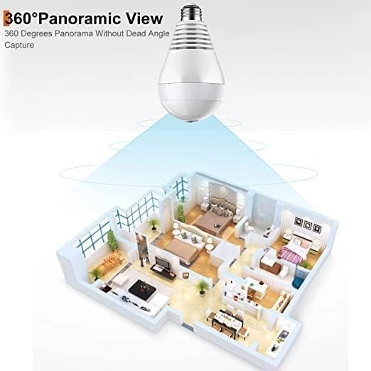 Bulb Light Wireless IP Camera 1080p