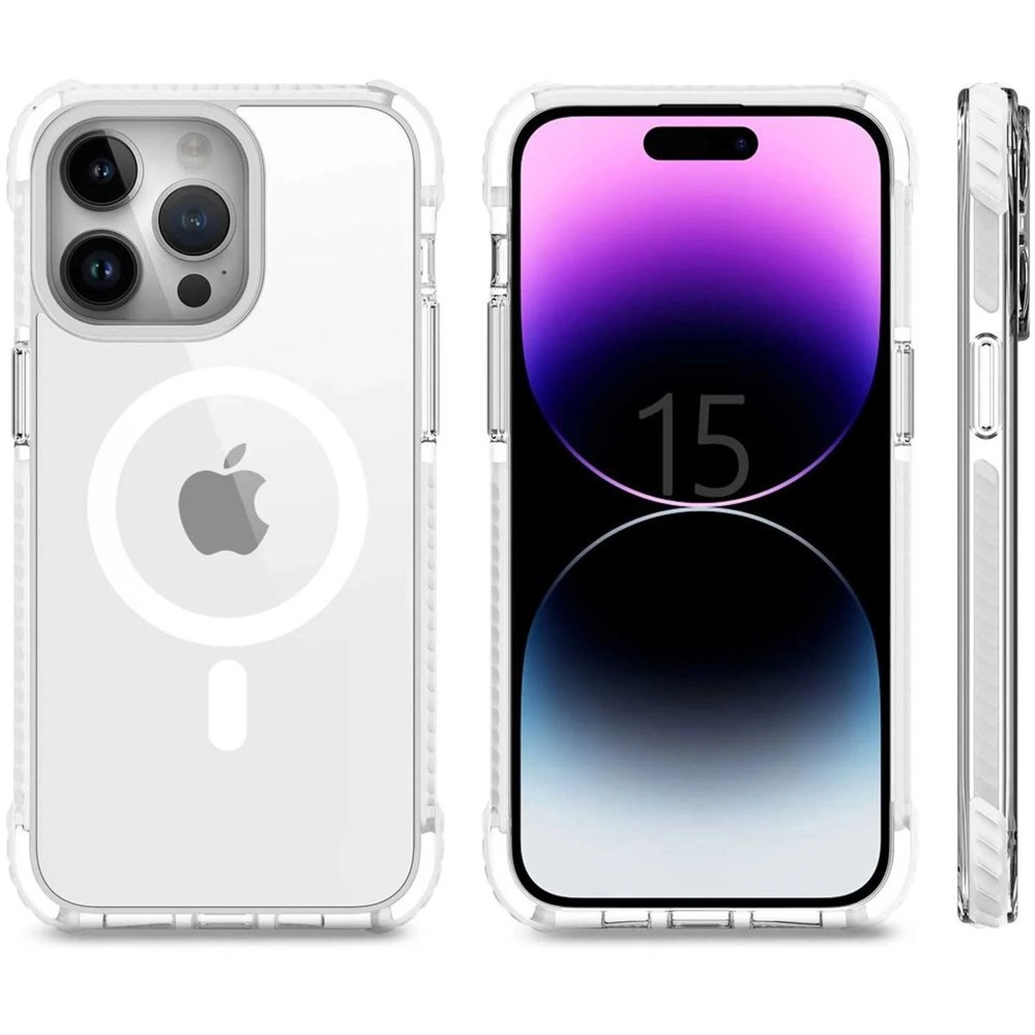 PC-TM10B Magnetic Clear Case with MagSafe for iphone 15 plus